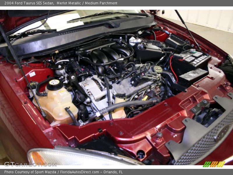 Merlot Metallic / Medium Parchment 2004 Ford Taurus SES Sedan