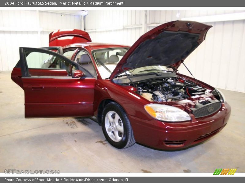 Merlot Metallic / Medium Parchment 2004 Ford Taurus SES Sedan