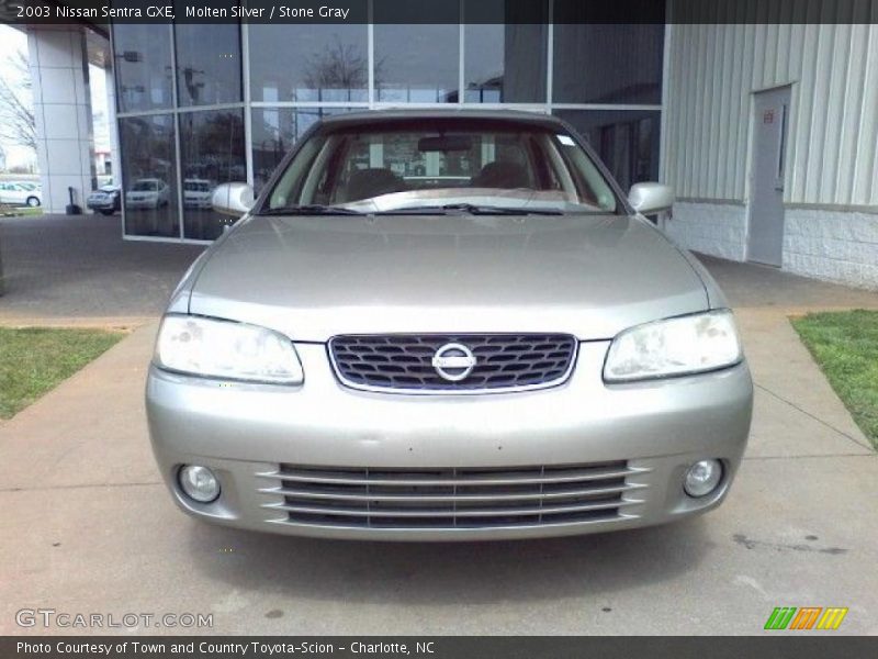 Molten Silver / Stone Gray 2003 Nissan Sentra GXE