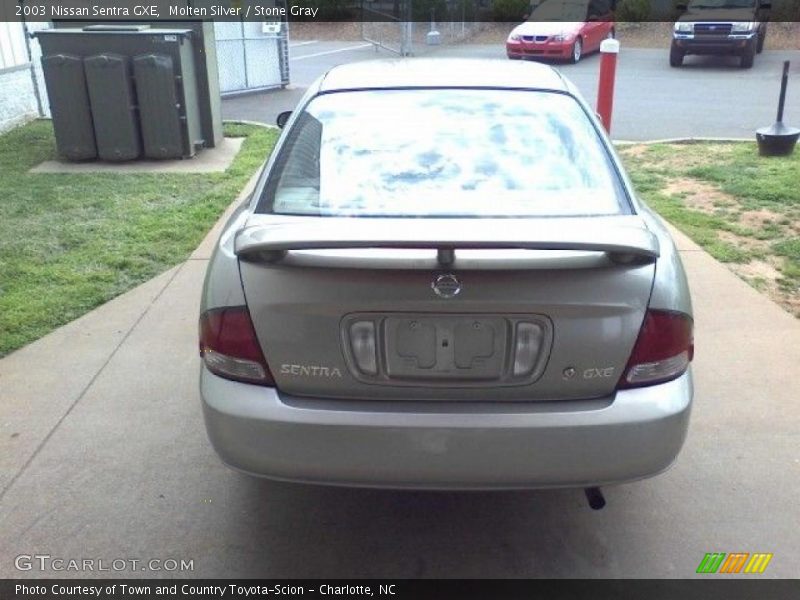 Molten Silver / Stone Gray 2003 Nissan Sentra GXE