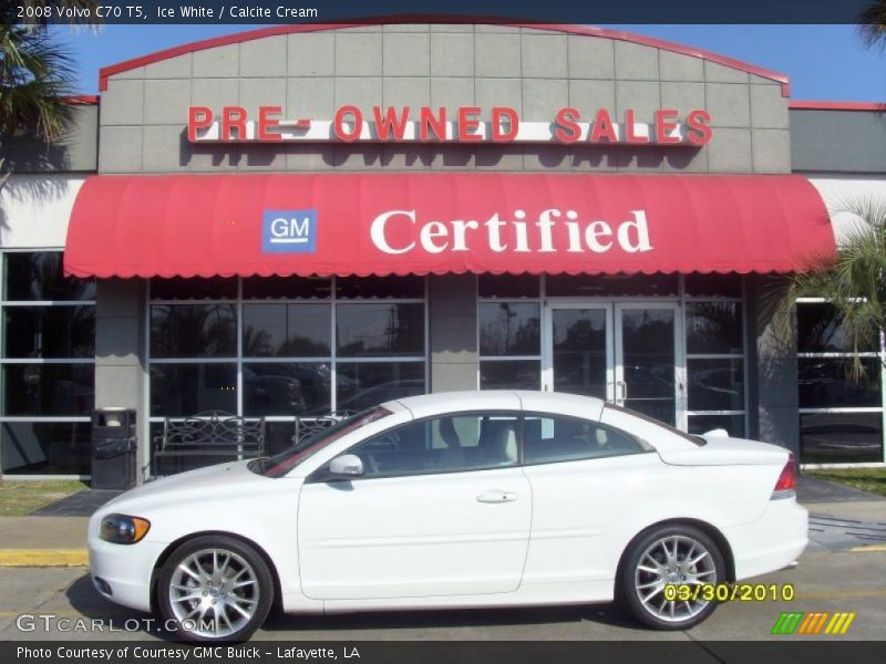 Ice White / Calcite Cream 2008 Volvo C70 T5