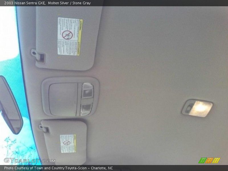Molten Silver / Stone Gray 2003 Nissan Sentra GXE