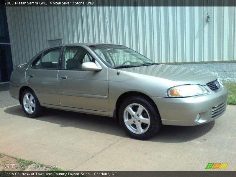 Molten Silver / Stone Gray 2003 Nissan Sentra GXE