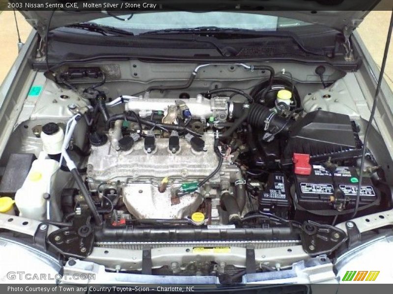 Molten Silver / Stone Gray 2003 Nissan Sentra GXE