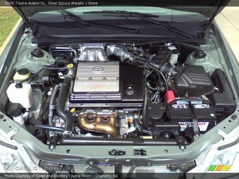Silver Spruce Metallic / Stone 2003 Toyota Avalon XL