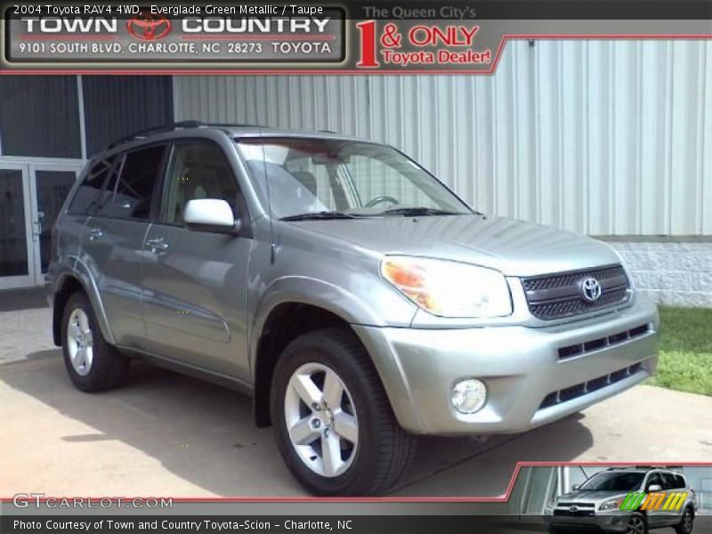 Everglade Green Metallic / Taupe 2004 Toyota RAV4 4WD