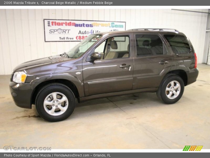 Charcoal Beige Metallic / Medium Pebble Beige 2006 Mazda Tribute s