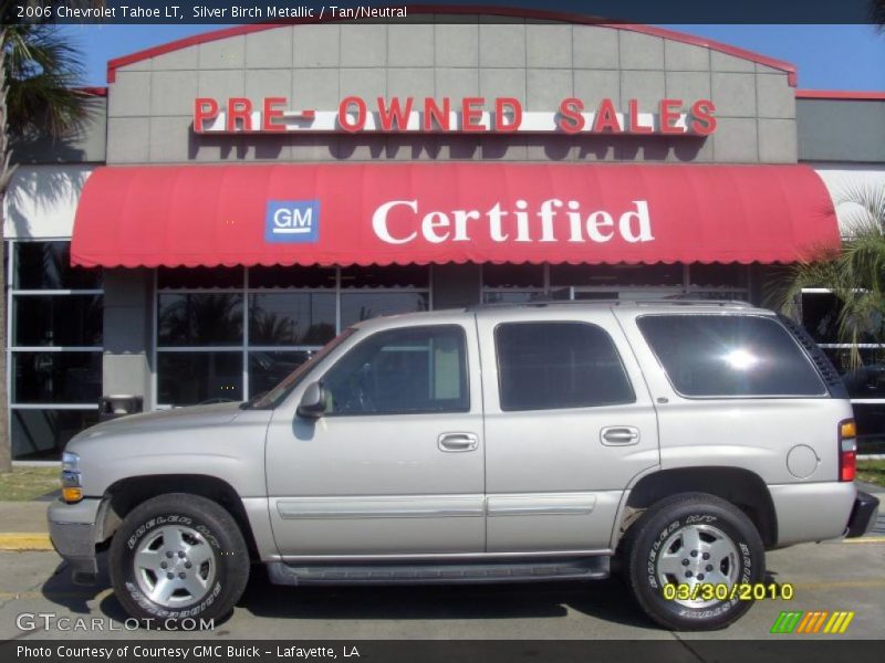Silver Birch Metallic / Tan/Neutral 2006 Chevrolet Tahoe LT