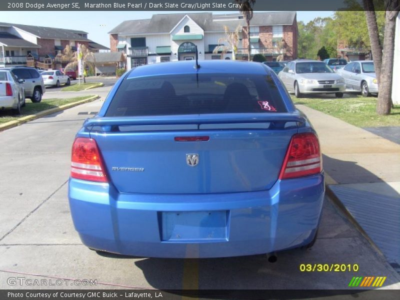 Marathon Blue Pearl / Dark Slate Gray/Light Slate Gray 2008 Dodge Avenger SE