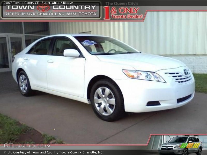 Super White / Bisque 2007 Toyota Camry CE