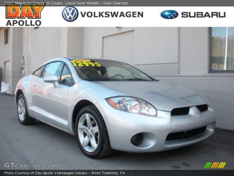 Liquid Silver Metallic / Dark Charcoal 2007 Mitsubishi Eclipse GS Coupe