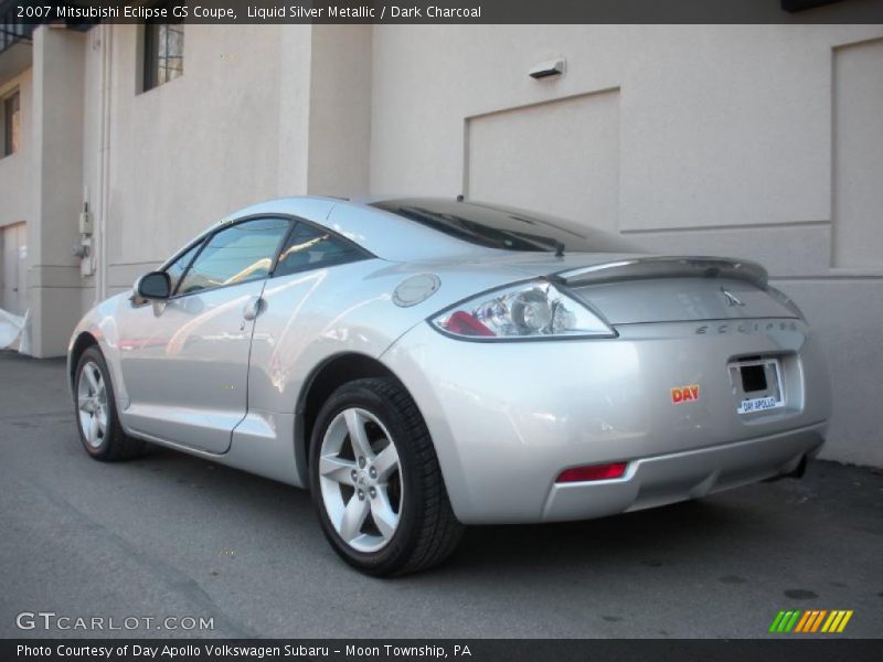 Liquid Silver Metallic / Dark Charcoal 2007 Mitsubishi Eclipse GS Coupe