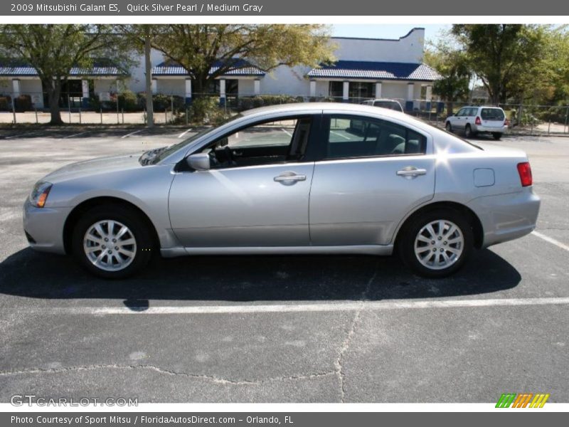 Quick Silver Pearl / Medium Gray 2009 Mitsubishi Galant ES