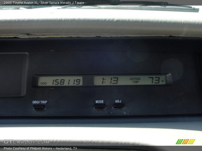 Silver Spruce Metallic / Taupe 2003 Toyota Avalon XL