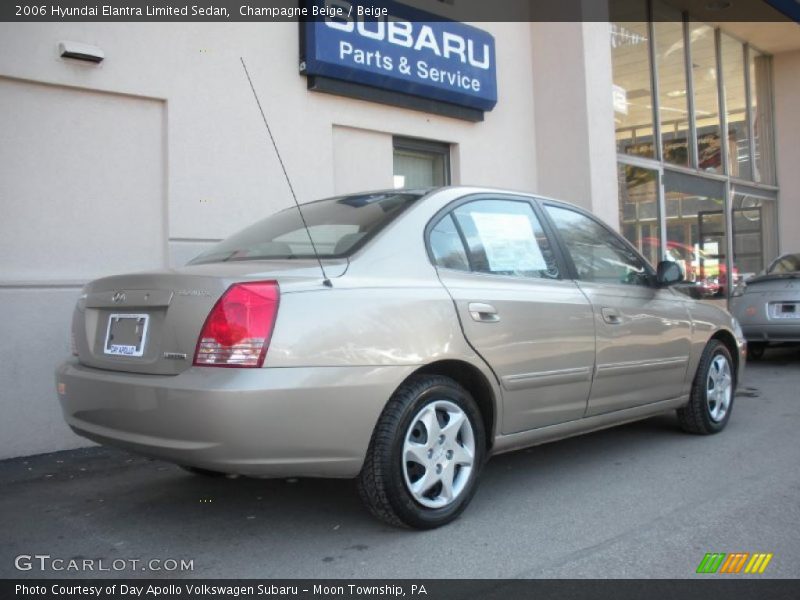 Champagne Beige / Beige 2006 Hyundai Elantra Limited Sedan
