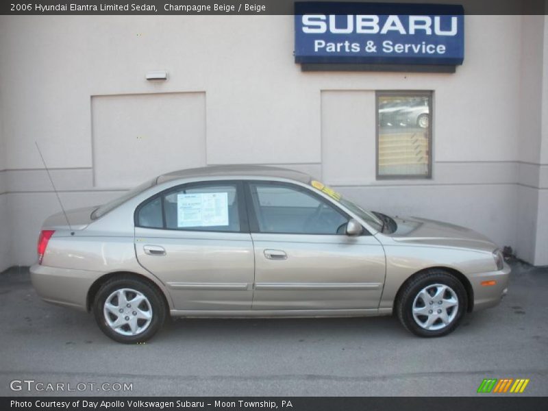 Champagne Beige / Beige 2006 Hyundai Elantra Limited Sedan