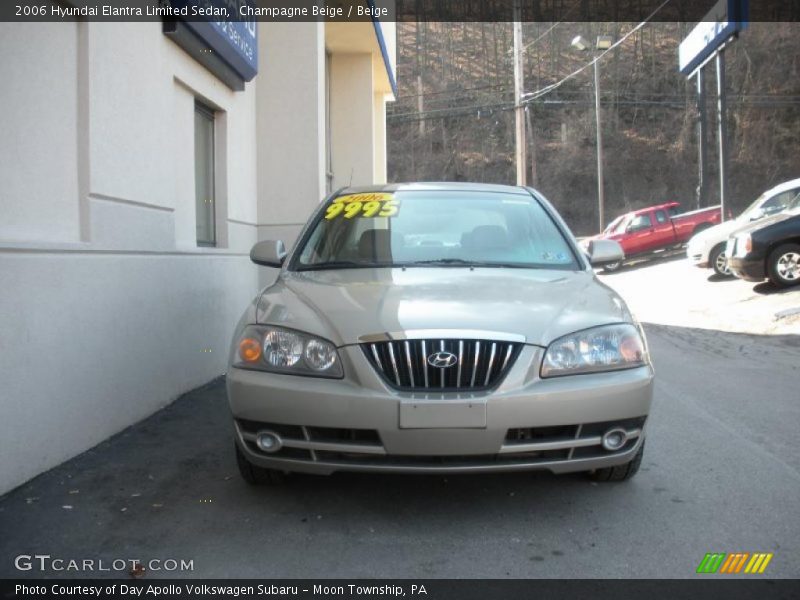 Champagne Beige / Beige 2006 Hyundai Elantra Limited Sedan