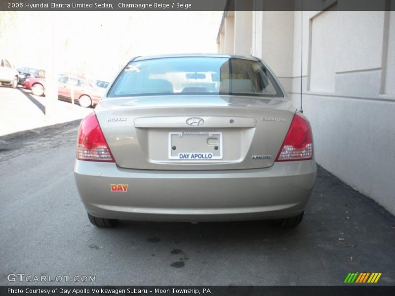 Champagne Beige / Beige 2006 Hyundai Elantra Limited Sedan