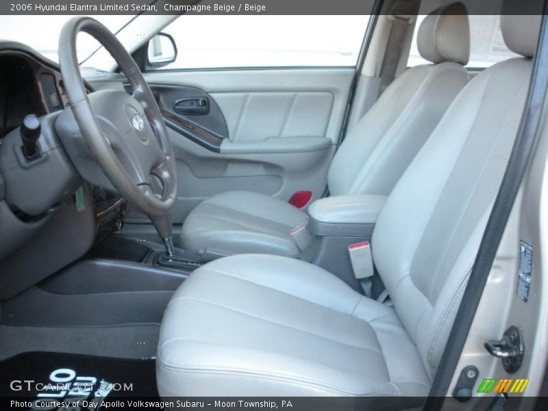 Champagne Beige / Beige 2006 Hyundai Elantra Limited Sedan