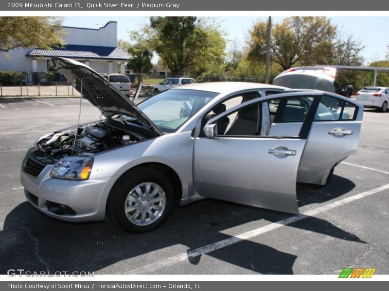Quick Silver Pearl / Medium Gray 2009 Mitsubishi Galant ES