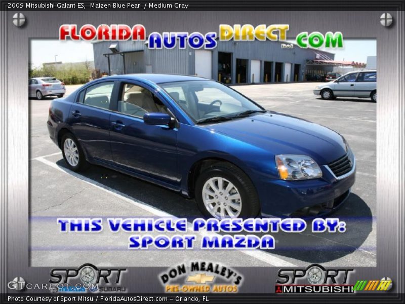 Maizen Blue Pearl / Medium Gray 2009 Mitsubishi Galant ES