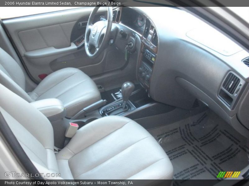 Champagne Beige / Beige 2006 Hyundai Elantra Limited Sedan