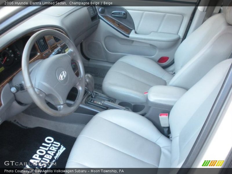 Champagne Beige / Beige 2006 Hyundai Elantra Limited Sedan