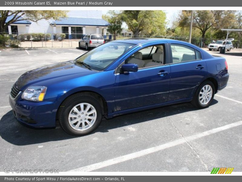 Maizen Blue Pearl / Medium Gray 2009 Mitsubishi Galant ES