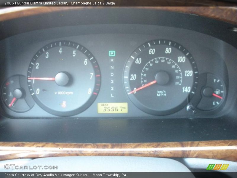 Champagne Beige / Beige 2006 Hyundai Elantra Limited Sedan