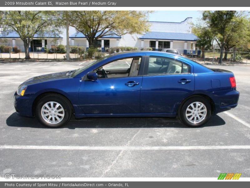 Maizen Blue Pearl / Medium Gray 2009 Mitsubishi Galant ES