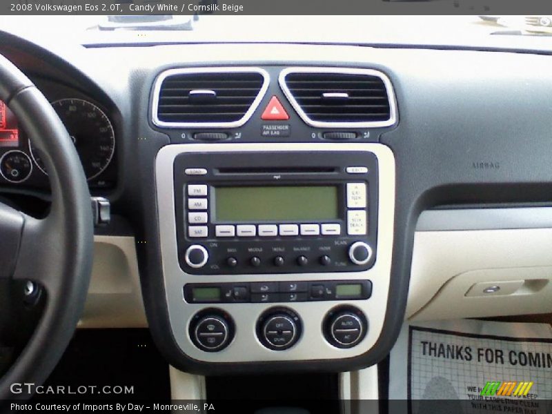 Candy White / Cornsilk Beige 2008 Volkswagen Eos 2.0T