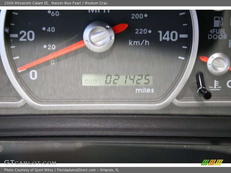 Maizen Blue Pearl / Medium Gray 2009 Mitsubishi Galant ES