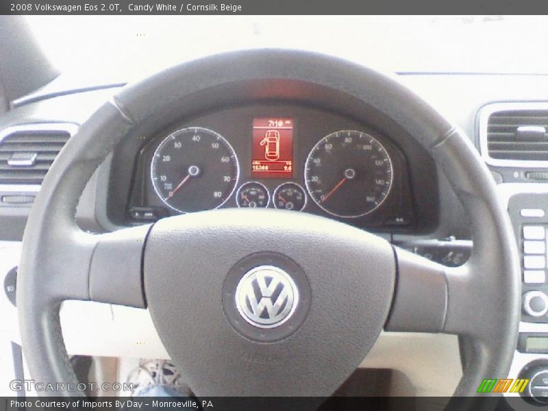 Candy White / Cornsilk Beige 2008 Volkswagen Eos 2.0T
