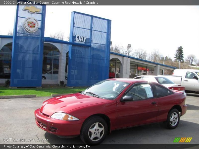 Cayenne Red Metallic / Graphite 2001 Chevrolet Cavalier Coupe