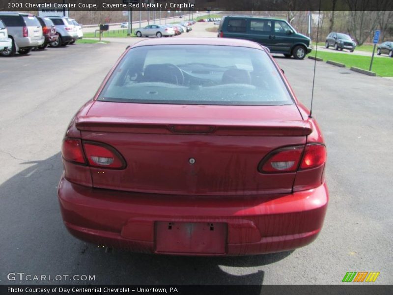 Cayenne Red Metallic / Graphite 2001 Chevrolet Cavalier Coupe