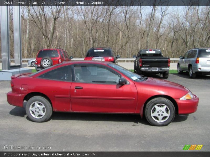 Cayenne Red Metallic / Graphite 2001 Chevrolet Cavalier Coupe