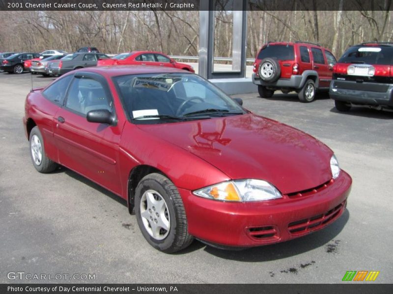 Cayenne Red Metallic / Graphite 2001 Chevrolet Cavalier Coupe