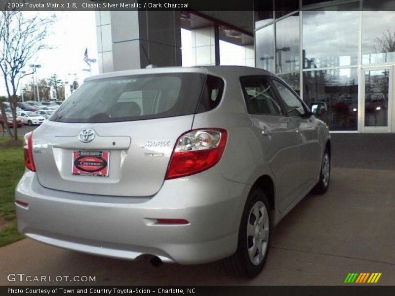 Classic Silver Metallic / Dark Charcoal 2009 Toyota Matrix 1.8