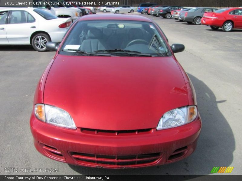 Cayenne Red Metallic / Graphite 2001 Chevrolet Cavalier Coupe
