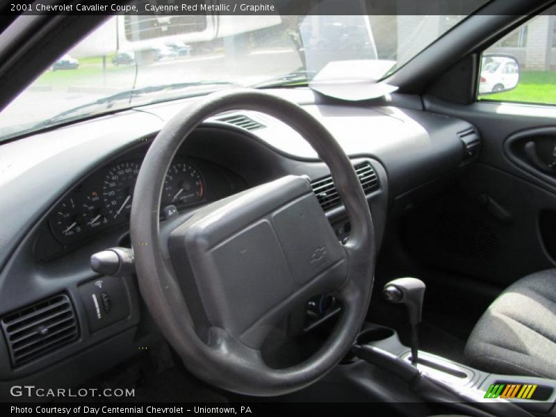 Cayenne Red Metallic / Graphite 2001 Chevrolet Cavalier Coupe