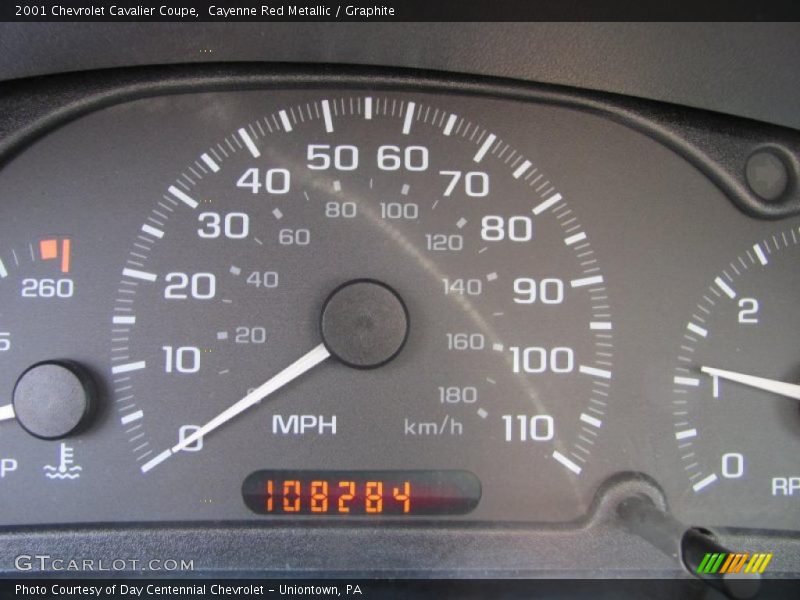 Cayenne Red Metallic / Graphite 2001 Chevrolet Cavalier Coupe