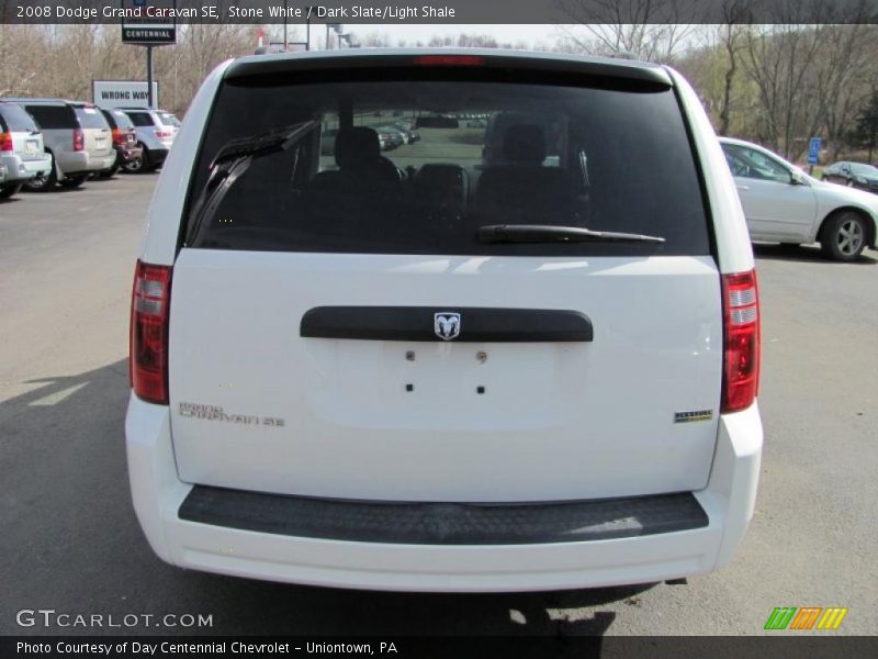 Stone White / Dark Slate/Light Shale 2008 Dodge Grand Caravan SE