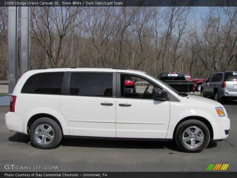 Stone White / Dark Slate/Light Shale 2008 Dodge Grand Caravan SE