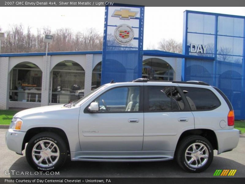 Silver Mist Metallic / Light Gray 2007 GMC Envoy Denali 4x4