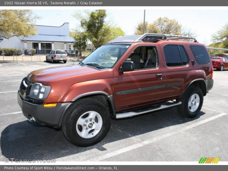 Sedona Metallic / Gray Celadon 2002 Nissan Xterra SE V6