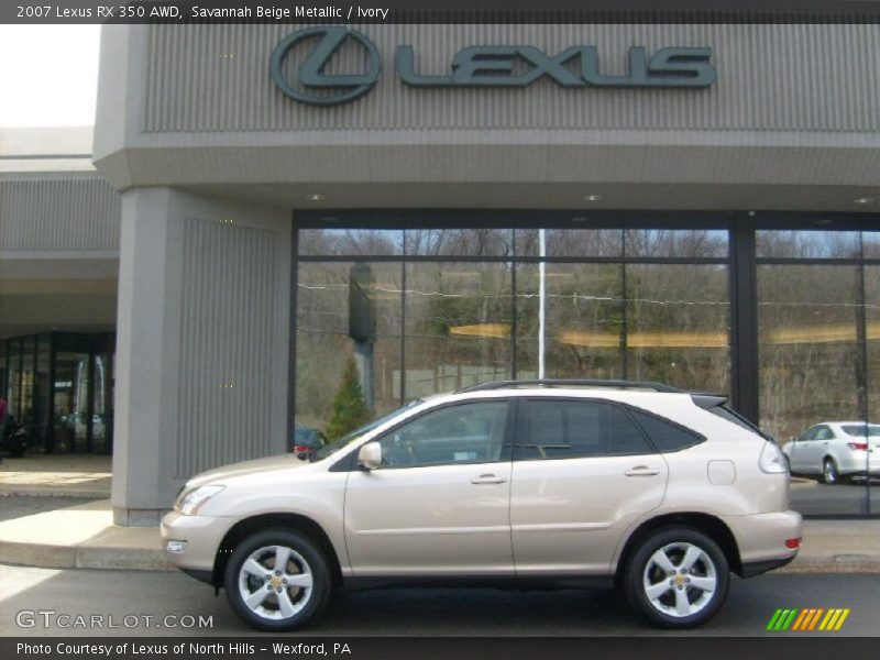 Savannah Beige Metallic / Ivory 2007 Lexus RX 350 AWD
