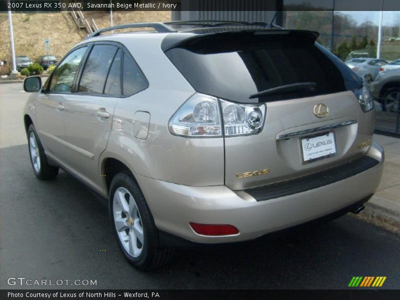 Savannah Beige Metallic / Ivory 2007 Lexus RX 350 AWD