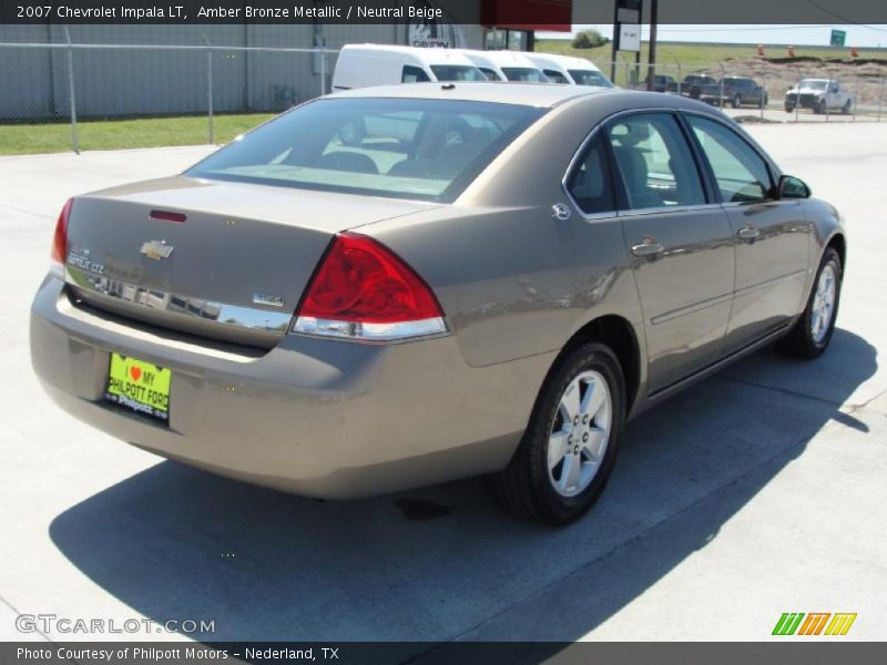 Amber Bronze Metallic / Neutral Beige 2007 Chevrolet Impala LT