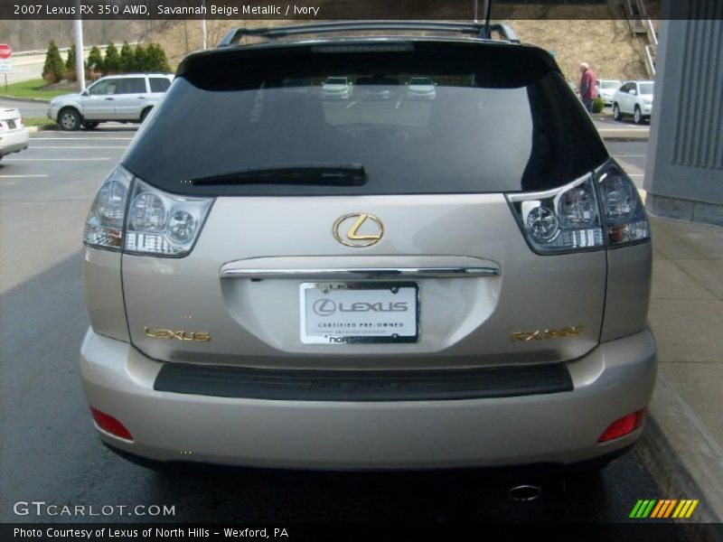 Savannah Beige Metallic / Ivory 2007 Lexus RX 350 AWD