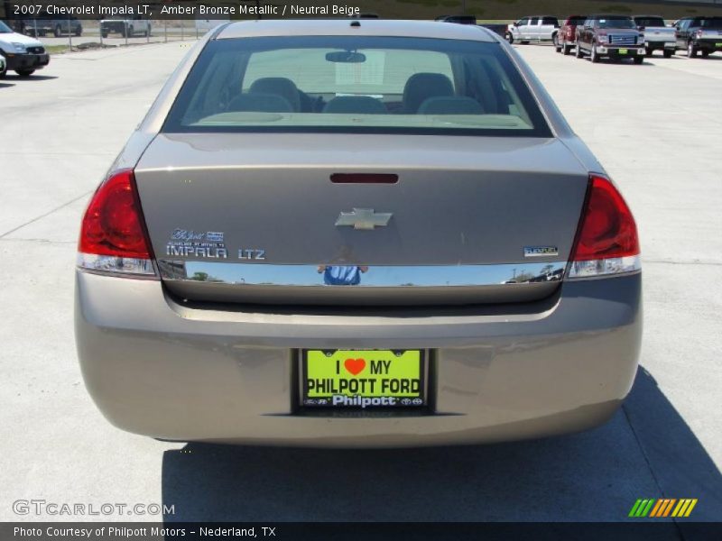 Amber Bronze Metallic / Neutral Beige 2007 Chevrolet Impala LT